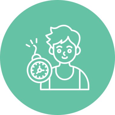 Son teslim tarihi web simgesi vektör illüstrasyonu