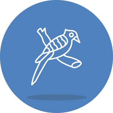 Saygın Quetzal ikon vektör illüstrasyon tasarımı