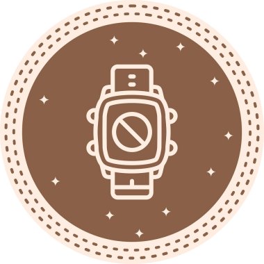 Akıllı Saat Yüksek Çözünürlüklü Minimum Vektör Tasarımı