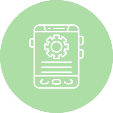 akıllı telefon simgesi, vektör illüstrasyonu basit tasarım