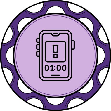 akıllı telefon simgesi, vektör illüstrasyonu basit tasarım