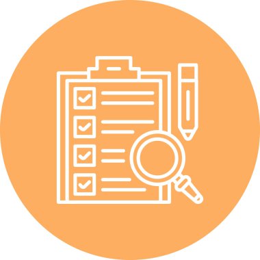 Anket web simgesi, basit vektör tasarımı