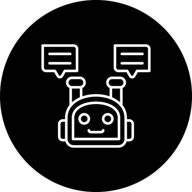 Bot Modern Dengeli Marka Vektörü Sembolü