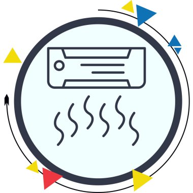 Klima Simgesi Çizgi Biçimi İllüstrasyonu