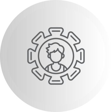 İnsan Kaynakları Zarif Minimum Dijital Grafik Sembolü