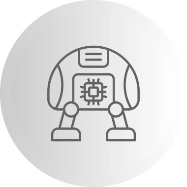 Robot Zarif Modern Dijital Grafik Özelliği