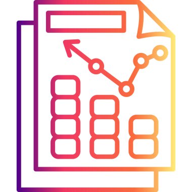 veri simgesine sahip belge, vektör illüstrasyonu basit tasarım