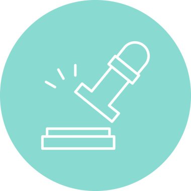 Lastik Damga Modern simgesinin vektör çizimi