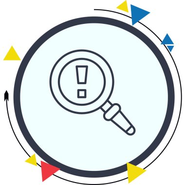 Risk simgesi vektör illüstrasyon tasarımı