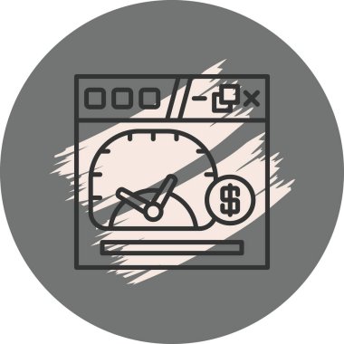 Web Sitesi Satır Simgesi, Basit Görüntü Beyaz Arkaplanda İzole Edildi