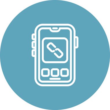 akıllı telefon simgesi, vektör illüstrasyonu basit tasarım