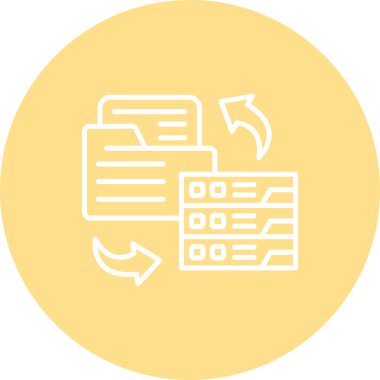 veri simgesi vektör illüstrasyon tasarımı