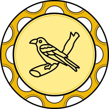 Genel Kuzgun simgesi vektör illüstrasyon tasarımı