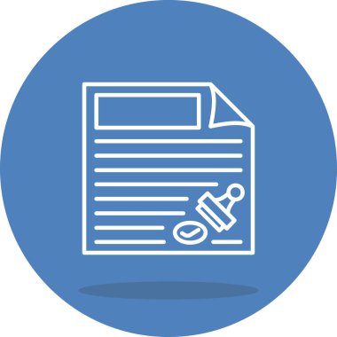 Lisans web simgesi vektör illüstrasyonu