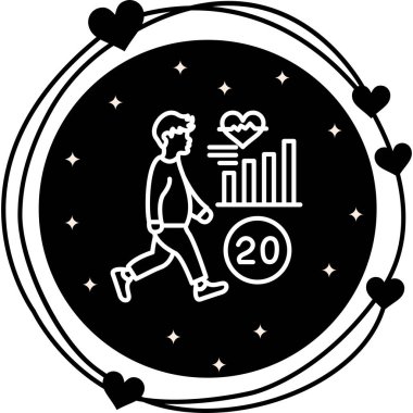 Yürüyen Web simgesi vektör illüstrasyonu