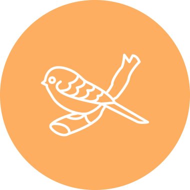 Long tailed Tit icon vector illustration design