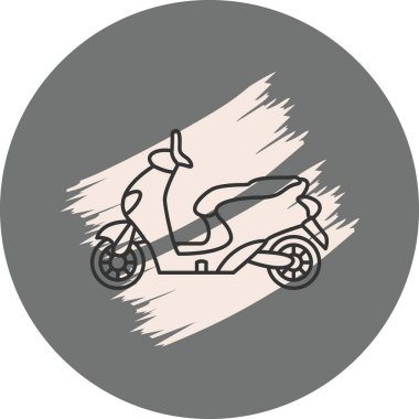 Scooter web simge vektör çizim