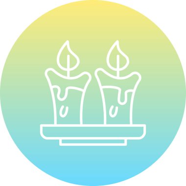 mum ağ ikonu vektör illüstrasyonu