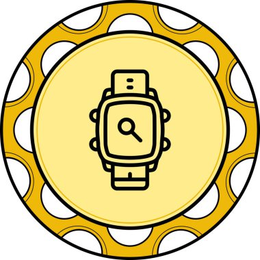 Akıllı Saat Pin Modern Markalaştırma Vektör Varlığı