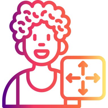 Kullanıcı Hareketi Premium Dijital Tasarım Sembolü