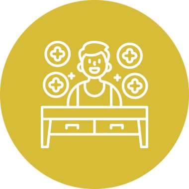 Pozitif Düşünen Profesyonel Temiz Kullanıcı Arayüzü Elemanı