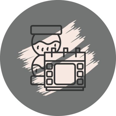 Kum Saati Belirgin Temiz Damgalama Grafik ŞekliName