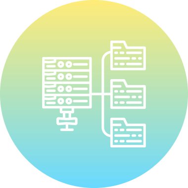 Web Sitesi Genel Bağlantı Simgesi, Vektör İllüstrasyonu 