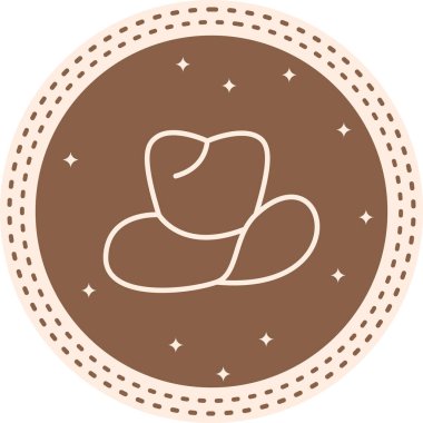 Kovboy Şapkası Yaratıcı Yüksek Çözünürlüklü Grafik Elementi