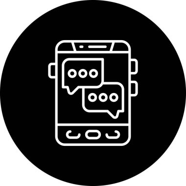 Sohbet Simgesi vektör çizimi tasarımı