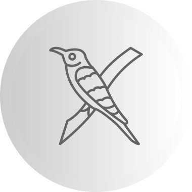 Avrupa Arı yiyici ikon vektör çizimi tasarımı