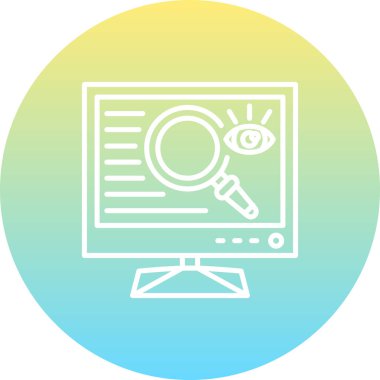 Simge vektör illüstrasyon tasarımını gözden geçir