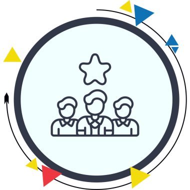 iş lideri, web basit simgesi