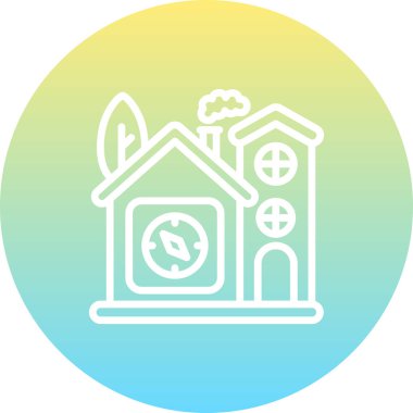 Ev pusulası gezinme web simgesi