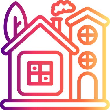 Ev Düğmesi Minimum Gelişmiş Marka Tasarımı Varlığı