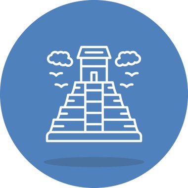 Maya Piramidi Çağdaş Yenilikçi Dijital Tasarım Varlığı