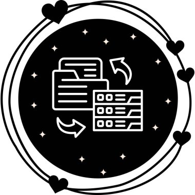 veri simgesi vektör illüstrasyon tasarımı