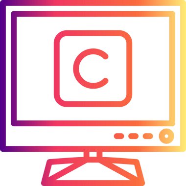 telif hakkı web simgesi vektör illüstrasyonu