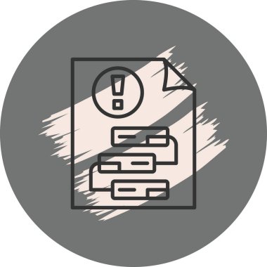 belge simgesi, vektör illüstrasyonu basit tasarım