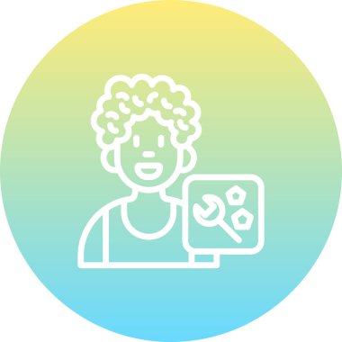 erkek avatar simgesi, vektör illüstrasyon tasarımı