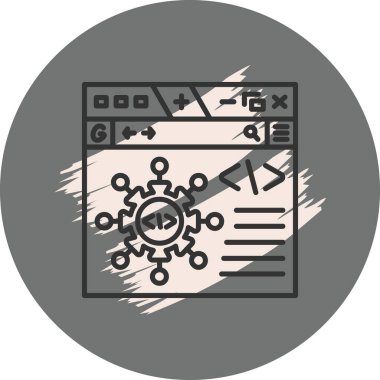 Framework Zarif Modern Yaratıcı Sanat Sembolü