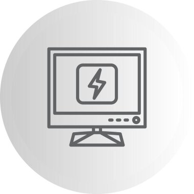 Current web icon vector illustration