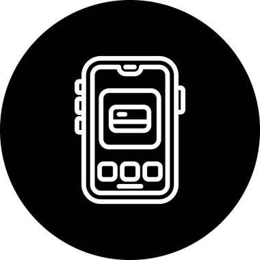 Mobil Kredi Kartı Basit Simge