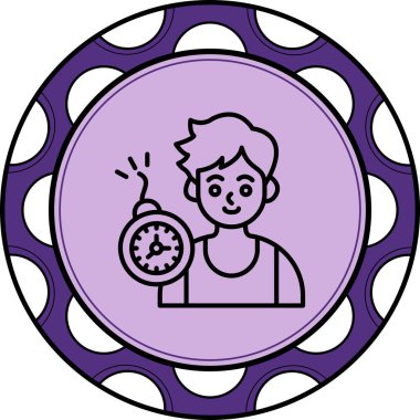 Son teslim tarihi web simgesi vektör illüstrasyonu