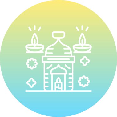 mum ağ ikonu vektör illüstrasyonu