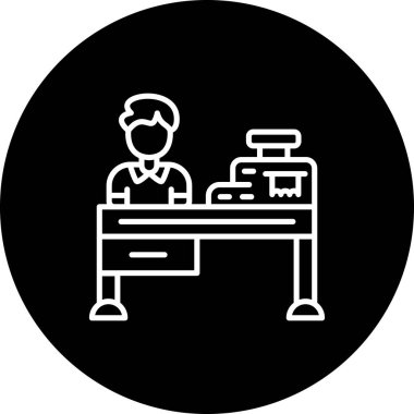 Kasiyer Stili Profesyonel Yaratıcı Sanat Simgesi