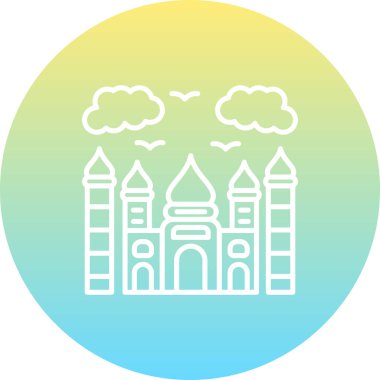 Taj Mahal Sofistike Temiz Ürün Grafik Şekli