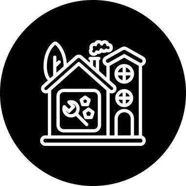 Ev simgesi, vektör illüstrasyonu basit tasarım