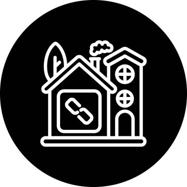 Ev simgesi, vektör illüstrasyonu basit tasarım