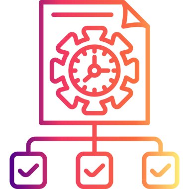 Proje web simgesi vektör illüstrasyonu