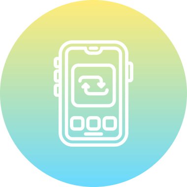 Web simgesi vektör illüstrasyonunu tekrarla